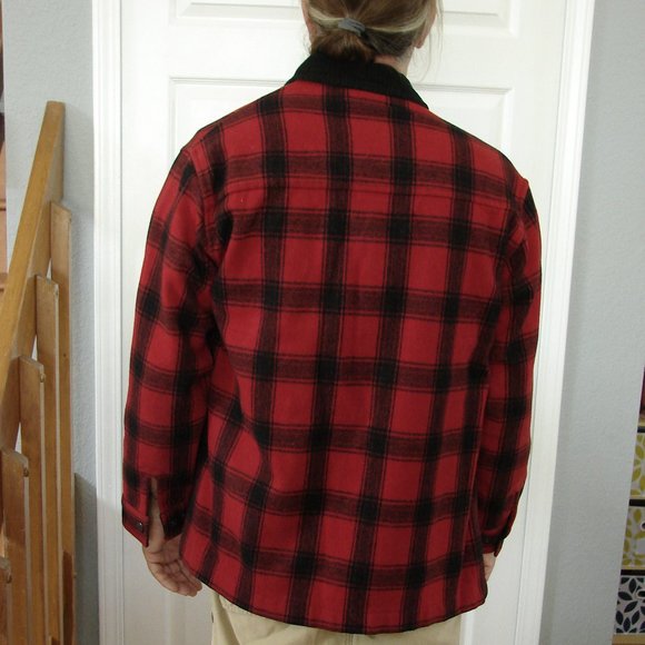 Mens Pendleton Wool Street Cruiser Coat 100 year celebration red plaid Large Jkt - Picture 4 of 16